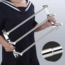 Thanh Treo Khăn Có Thể Điều Chỉnh Chiều Dài 17-30in, Giá Treo Khăn Phòng Tắm Có Móc Treo, Thanh Treo Khăn Treo Tường Bằng Thép Không Gỉ 2/3 Lớp, Thanh Treo Khăn Có Thể Tháo Rời Không Cần Khoan Có Keo Dán Cho Phòng Tắm - Bạc - Xem 4