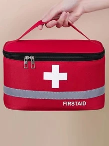 Túi đựng dụng cụ sơ cứu nhỏ gọn và bền để đựng đồ du lịch và khẩn cấp - Đỏ - Xem 4