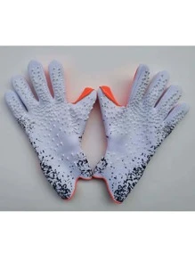 1 Pair Latex Football Goalkeeper Gloves Adults Youth Thickened Football Comfortable Breathable Durable Anti-Slip Professional Protection Match Training Goalkeeper Soccer Outdoor Sports Men Women Goalkeeper Goalie Gloves White Football Gloves