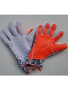 1 Pair Latex Football Goalkeeper Gloves Adults Youth Thickened Football Comfortable Breathable Durable Anti-Slip Professional Protection Match Training Goalkeeper Soccer Outdoor Sports Men Women Goalkeeper Goalie Gloves White Football Gloves