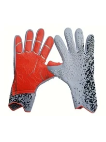 1 Pair Latex Football Goalkeeper Gloves Adults Youth Thickened Football Comfortable Breathable Durable Anti-Slip Professional Protection Match Training Goalkeeper Soccer Outdoor Sports Men Women Goalkeeper Goalie Gloves White Football Gloves