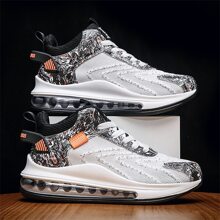 Giày thể thao thể thao cho nam, Giày thể thao buộc dây phía trước Colorblock - trắng - Xem 1