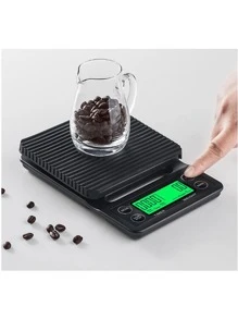 1入組ABS電子秤,現代黑色電子秤 - 黑色 - 查看 10