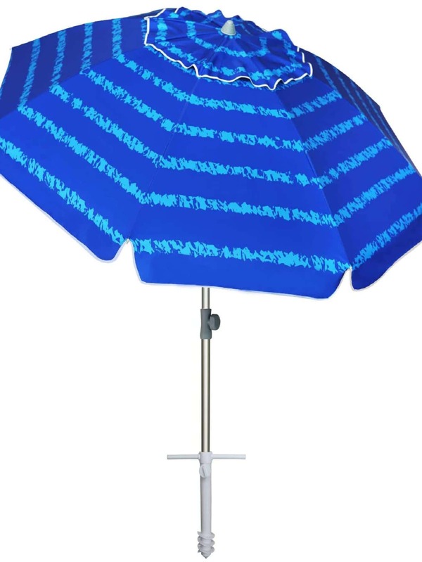 7ft Heavy Duty High Wind Beach Umbrella Parasols with sand anchor