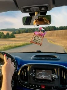 Màu hồng Chim hồng hạc Chiếu hậu ô tô Gương Vật rủ xuống Đồ trang trí - Nhiều màu - Xem 2