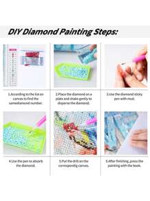 Diy 鑽石畫木製工藝品龍飾品 - 彩色 - 查看 4