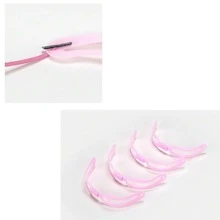 多功能眉卡，4片装硅胶可穿戴眉形模板，适用于不同眉形，价格实惠，适合作为圣诞礼物、化妆品、化妆工具、平价好物、礼品、女士礼品、圣诞礼物 - 粉色 - 查看 4