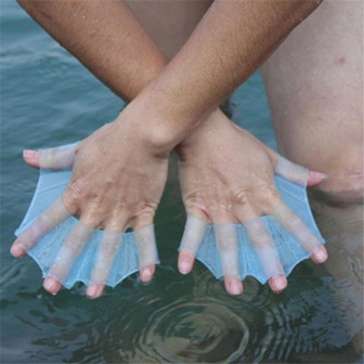 1 Par de Aletas de natación de rana para deportes acuáticos de mano