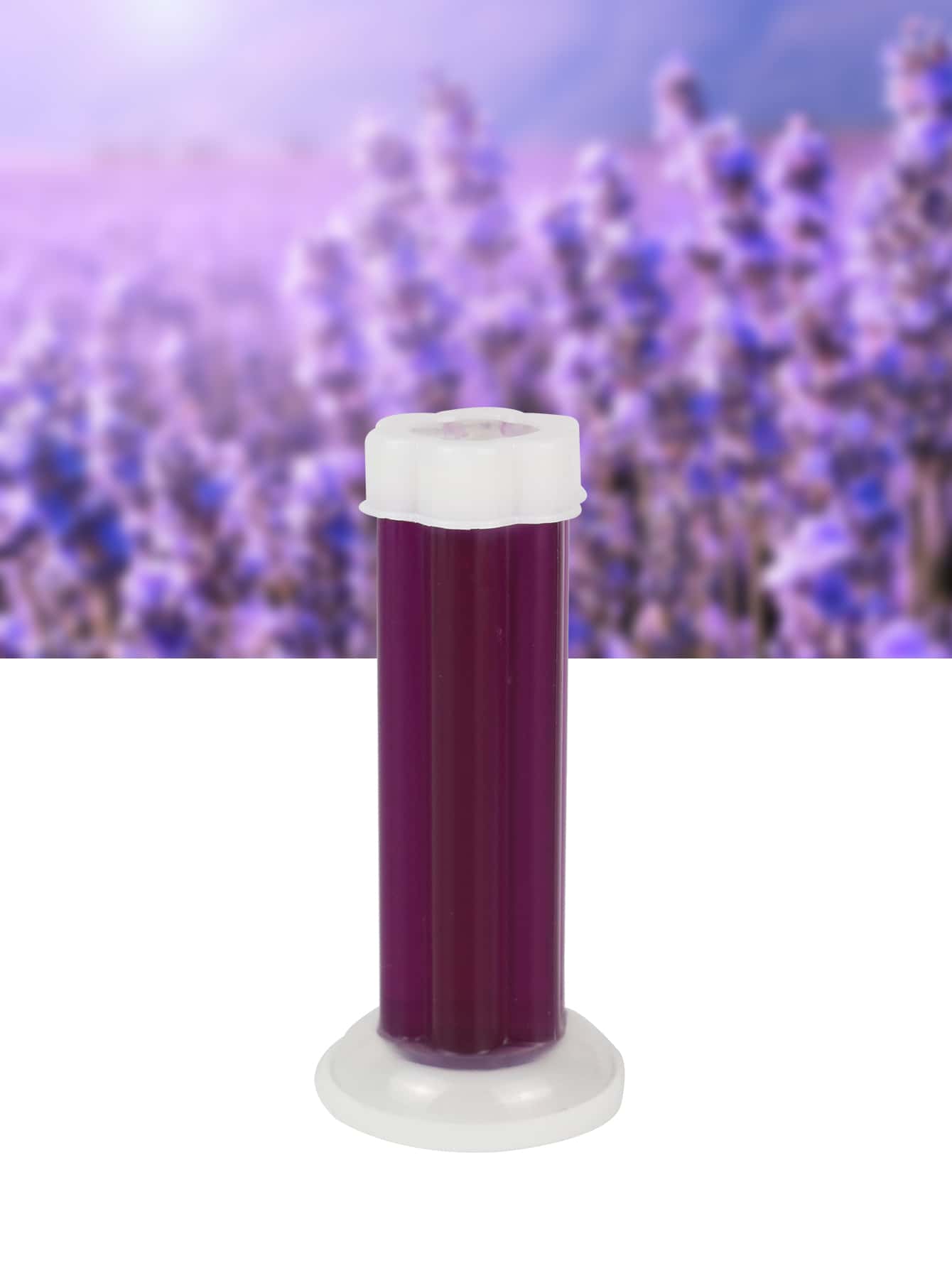 1 件装 厕所清洁凝胶 花形香味 浴室装饰 秋季装饰 - 紫色 - 查看 1