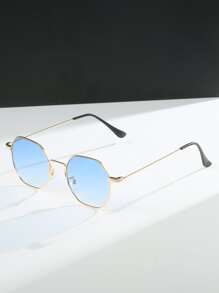 1 paire de lunettes de soleil géométriques asymétriques à la mode pour hommes pour la vie quotidienne, accessoires élégants, accessoires de plage, lunettes de soleil pour les vacances d'été à la plage, les activités en extérieur et les voyages