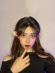 1pc Short Elf Ear For Cosplay - Yellow - View 2