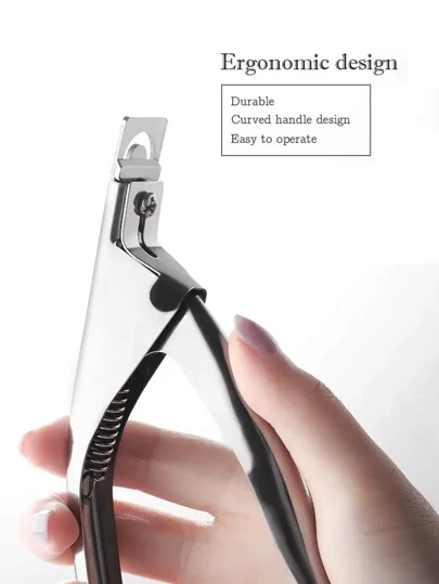 1pc Nail Nail Clippers Sharp U-Shaped Scissors Stainless Steel Nail Clippers Phototherapy Nail Extensions Trim French Scissors Makeup,Nail Supplies,Nail Tools,Nail Art Tools,Back To School,Nails,Nail Tools For Press On Nails,Manicure Pedicure Tools