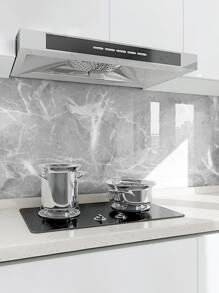 1 miếng dán tường bằng gốm họa tiết đá cẩm thạch tự dính, hình dán, decal dán tường, decal vinyl trang trí nhà cửa, vật dụng trang trí mùa xuân làm mới ngôi nhà của bạn, hình dán trang trí lễ hội quà tặng sinh nhật tốt nghiệp - Xám - Xem 4