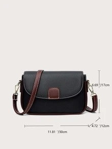 Women Small Shoulder Crossbody Bags Ladies Casual Litchi Embossed Flap Square Bag
