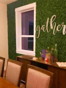 1入/包或2入/包或4入/包綠色人工植物草牆背景，合成草牆，黃楊樹籬竹垂直草板架，室外/室內花園圍欄庭院婚禮裝飾，瓷磚紫外線防護