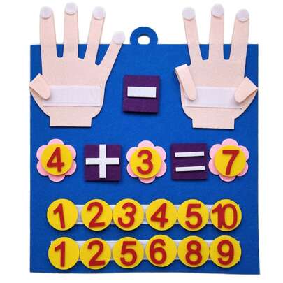 Christmas Decoration Boost Your Toddler's Math Skills With Kid Felt Finger Numbers Math Toys