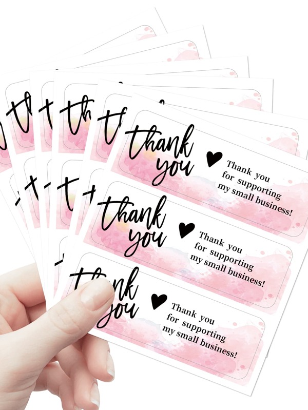 30sheets/bag Rectangle Stickers Gift Box Seal Labels, Selfadhesive