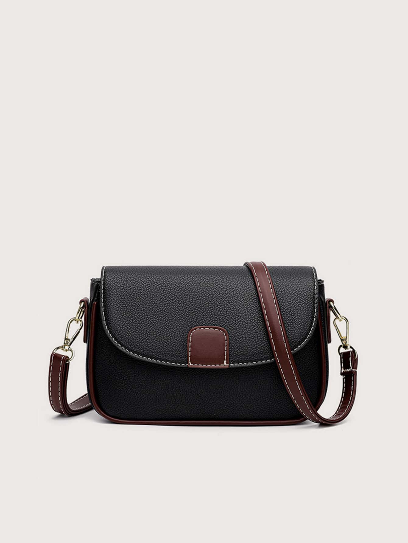 Women Small Shoulder Crossbody Bags Ladies Casual Litchi Embossed Flap Square Bag