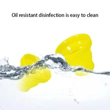1 Miếng Silicone Gấp lại Cúp Ngoài trời Thể thao Du lịch Có thể mang đi , Chống giọt bắn Silicone Chống nóng Kéo dài Cúp - Màu vàng - Xem 2
