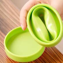 1 Miếng Silicone Gấp lại Cúp Ngoài trời Thể thao Du lịch Có thể mang đi , Chống giọt bắn Silicone Chống nóng Kéo dài Cúp - Màu vàng - Xem 4