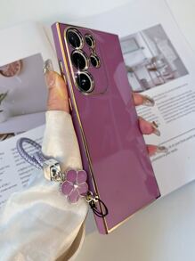 Plain Phone Case With Lanyard - Purple - View 7