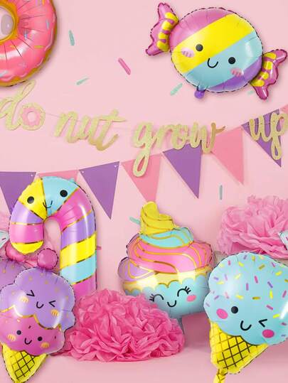 5 piezas helado & en forma de dulce globos para de chica de fiesta de cumpleaños Decoración , adecuado para Bebé fiesta Decoración