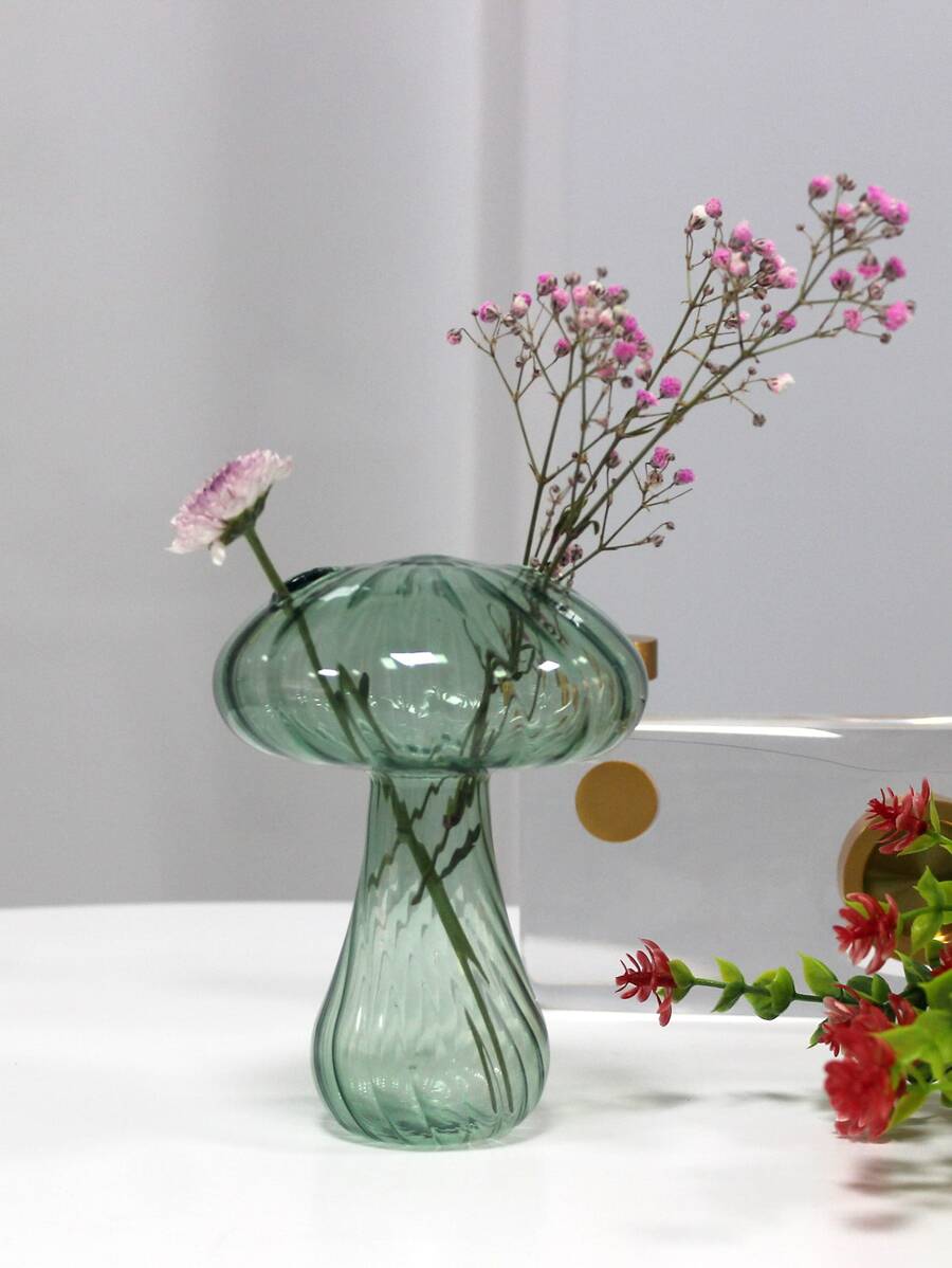 蘑菇形狀花盆 - 綠色 - 查看 1