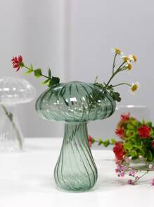 蘑菇形狀花盆 - 綠色 - 查看 2