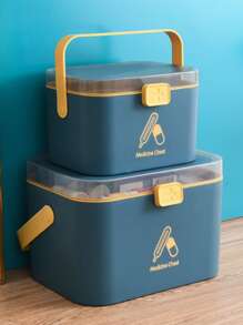 1只白色多功能家用急救箱收納盒 - 白色 - 查看 1