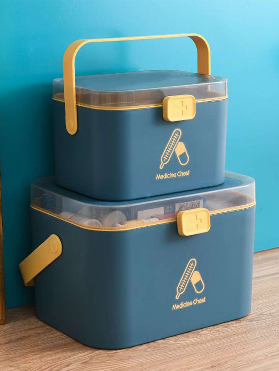 1只白色多功能家用急救箱收納盒 - 白色 - 查看 1