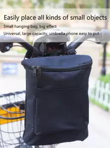 Ngoài trời Đạp xe Mặt trước Túi bảo quản Đối với Xe đạp & Điện lực Xe máy Với Dung lượng lớn Và Ba chiều Hình dạng - màu đen - Xem 1