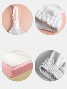 Thin flat narrow elastic elastic belt baby trousers waist high elastic rubber band elastic rope clothing accessories - White - View 6