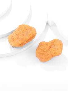 2入組搞笑仿真炸雞系列裝飾髮夾和髮飾 - 橘色 - 查看 2