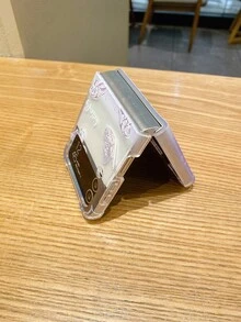 蝴蝶設計紫色四角氣墊防摔手機殼，適用於三星可摺疊螢幕手機 - 彩色 - 查看 5