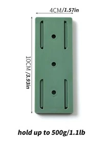 4-Pack Wall Mount Home Power Strip Holder No Punch Self-Adhesive Power Strip Holder Cable Management No Punch Surge Protector Table Mount Plug-In Outlet Holder Holder For WiFi Router Tissue Box - White - View 7