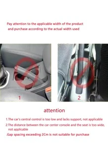 1 pieza Caja de almacenamiento asiento de coche con abertura - Negro - Ver 4