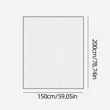 1pc Large Anti-mosquito Window Screen Curtain With Self-adhesive Hook And Loop Tape