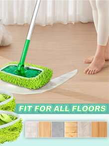 Super Absorbent Sponge Replacement Cover For Household Wet & Dry Rotating Bathroom Mop - Yellow - View 2