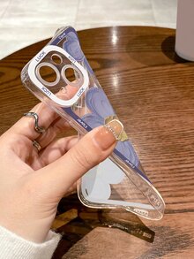 Floral Pattern Clear Phone Case,International Version, Not The Domestic Version - Multicolor - View 2
