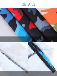 男士防曬防紫外線冰絲袖套，迷彩臂套，防曬，降溫，透氣，適用於夏季戶外運動如騎車等 - 彩色 - 查看 4