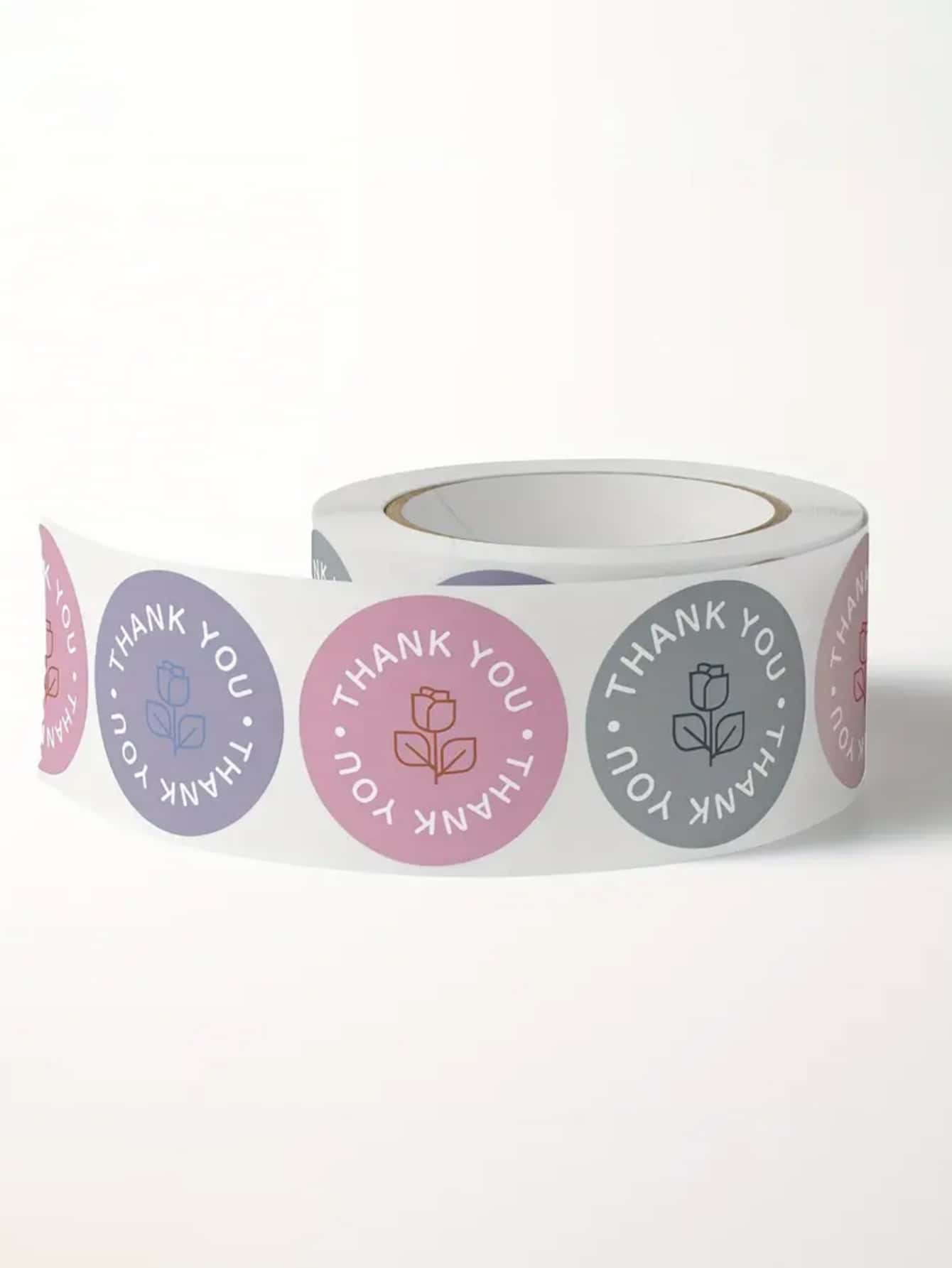 1 Roll Decorative Gift Wrapping Thank You Sticker SHEIN USA