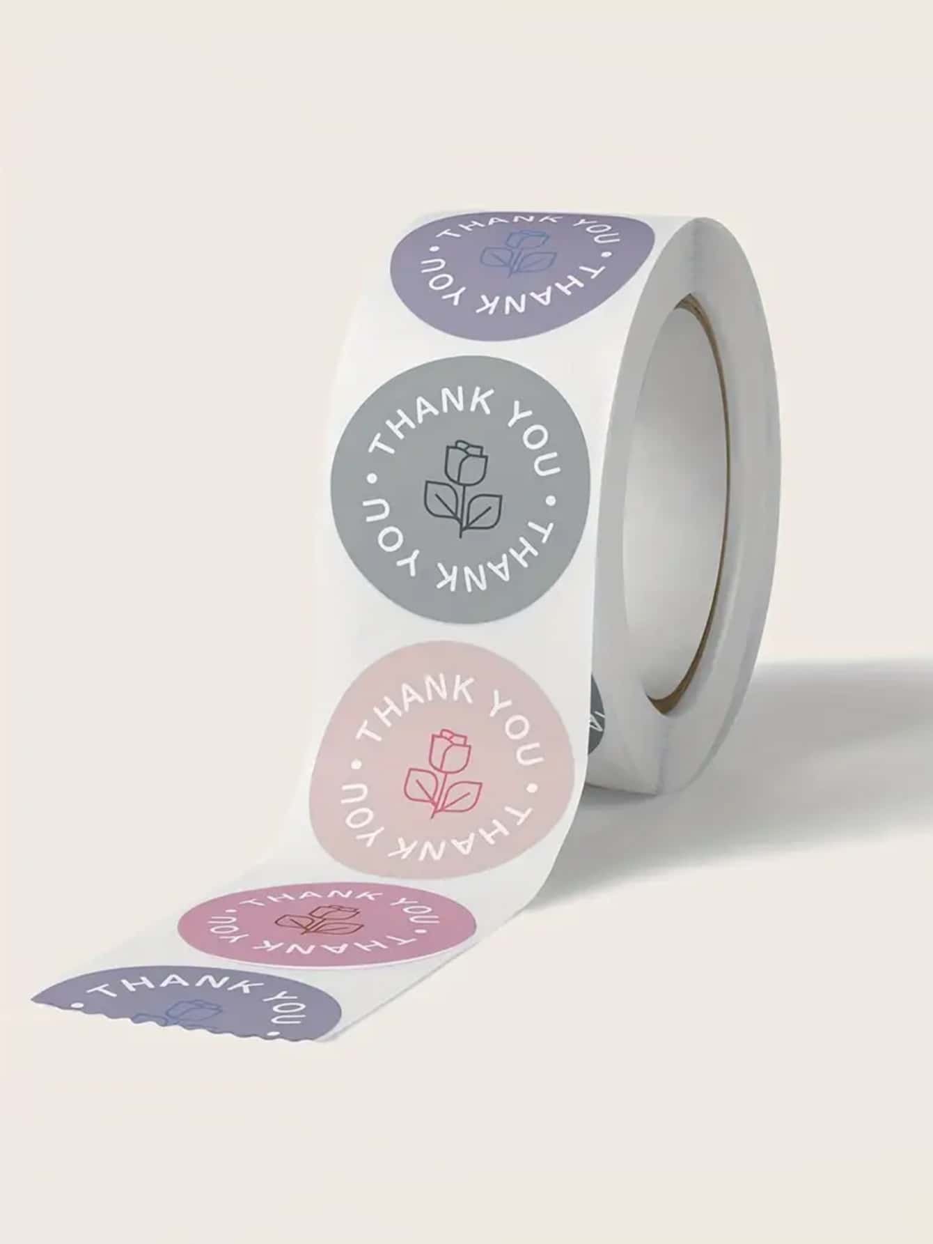 1 Roll Decorative Gift Wrapping Thank You Sticker SHEIN USA