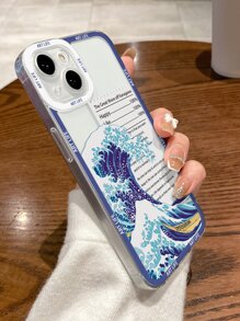 夏日蓝海浪透明手机壳 - 藍色 - 查看 4