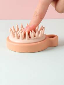 1入組女式頭皮清潔洗髮梳，成人護理止癢頭部矽膠按摩梳