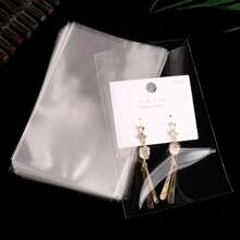 100入組平底打開上衣透明包裝袋 - 無色 - 查看 4