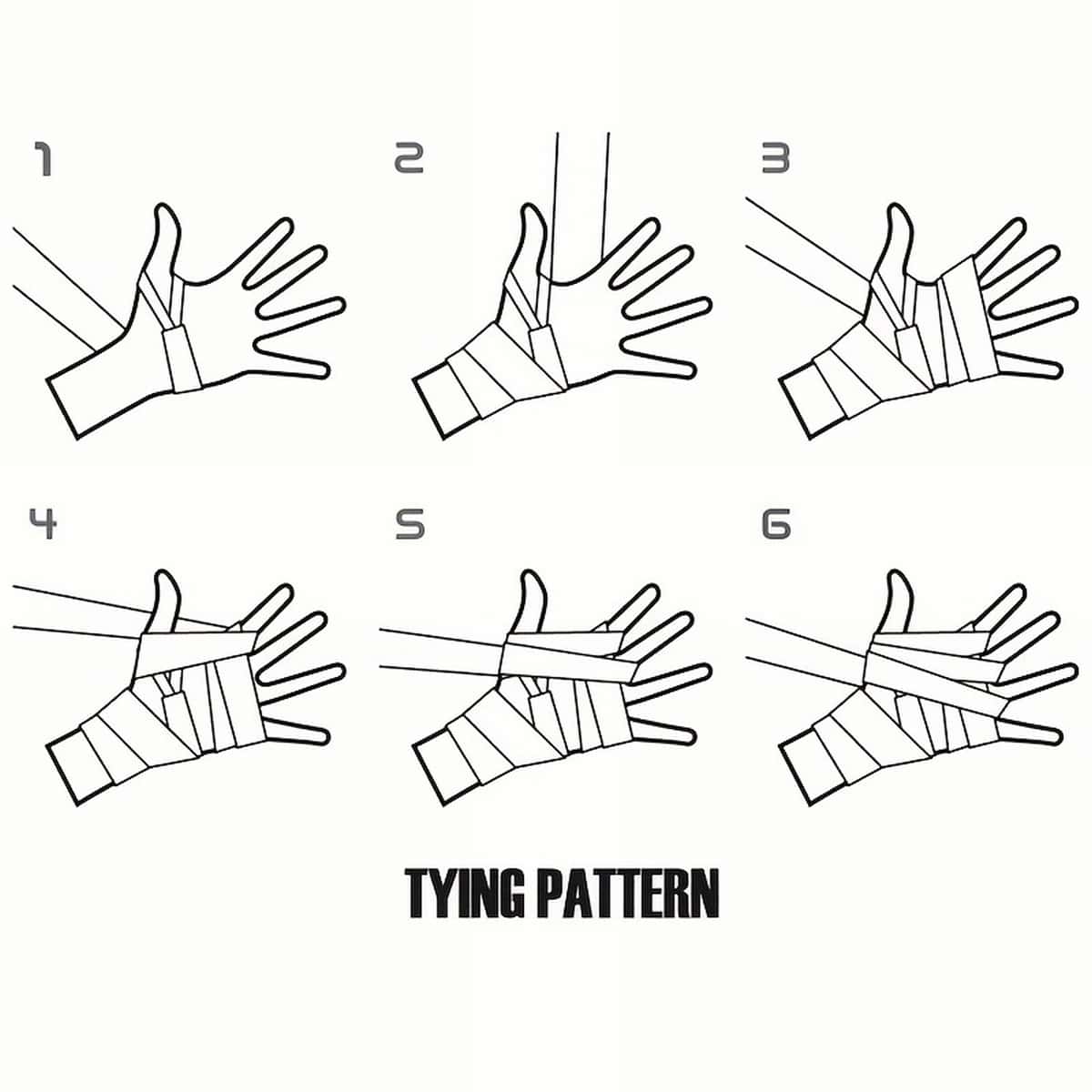 1Pair Premium ShockAbsorbing Hand Wrap Perfect For Karate, Boxing