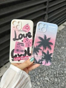 3入組字母圖案手機殼相容於 iPhone15/15Plus/15Pro/15Promax