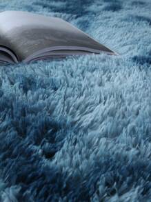 1 件装柔软蓬松长毛地毯，适用于客厅、卧室、女孩房，家居装饰地毯，可爱奢华孔雀蓝 - 彩色 - 查看 5