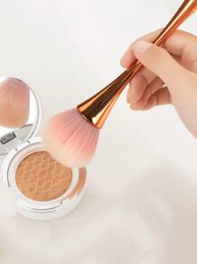 1 Stück Weicher, Taillenförmiger Pinsel Für Puder, Rouge, Lose Oder Kompakte Puder Oder Highlighter