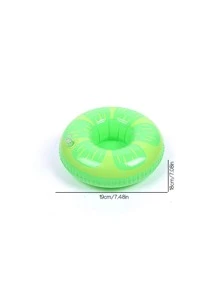 1入組充氣水果杯子杯墊西瓜和檸檬形飲料架適用於水池,漂浮杯墊 - 彩色 - 查看 6